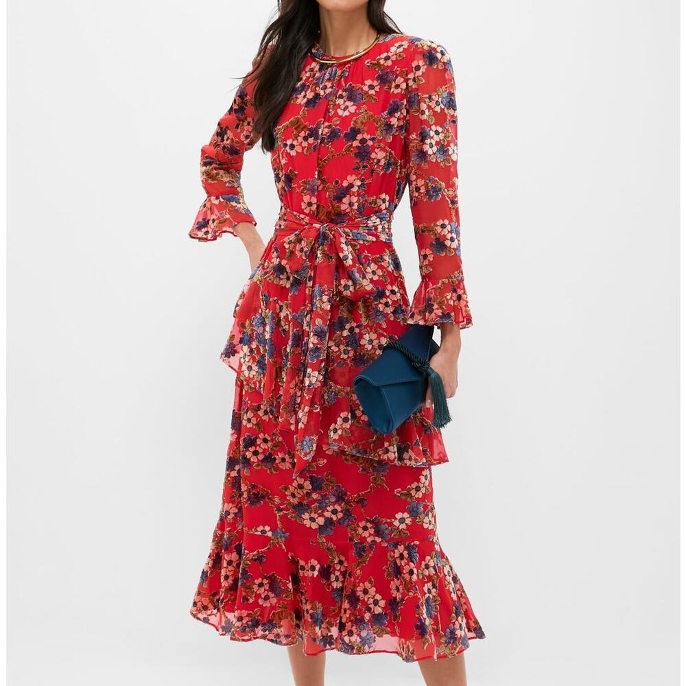 Tuckernuck Sakura Blossom Burnout Velvet Sasha Dress